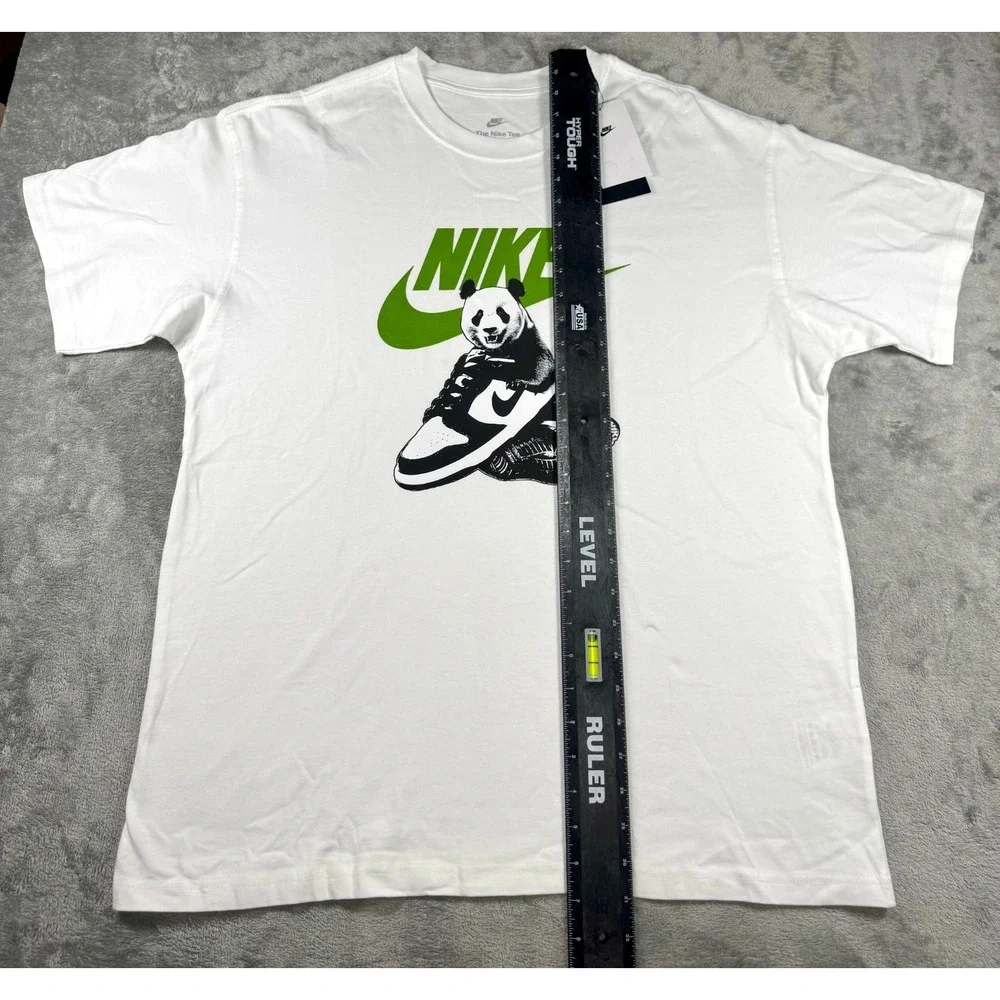 Nike Sportswear Panda Dunk Loose Fit Graphic Tee White Size Large HQ9244-100